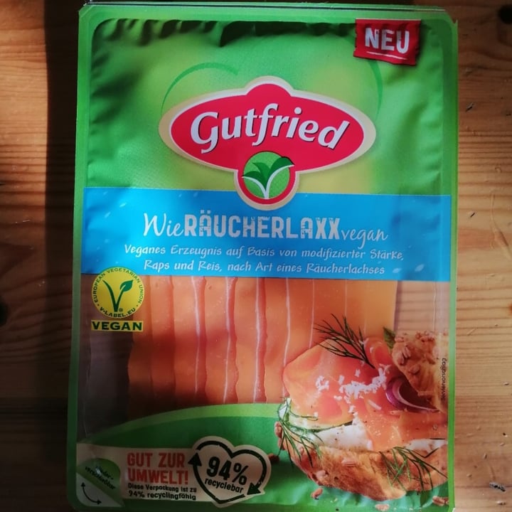 photo of Gutfried Wie Räucherlaxx vegan shared by @hollybtt on  12 Jan 2023 - review