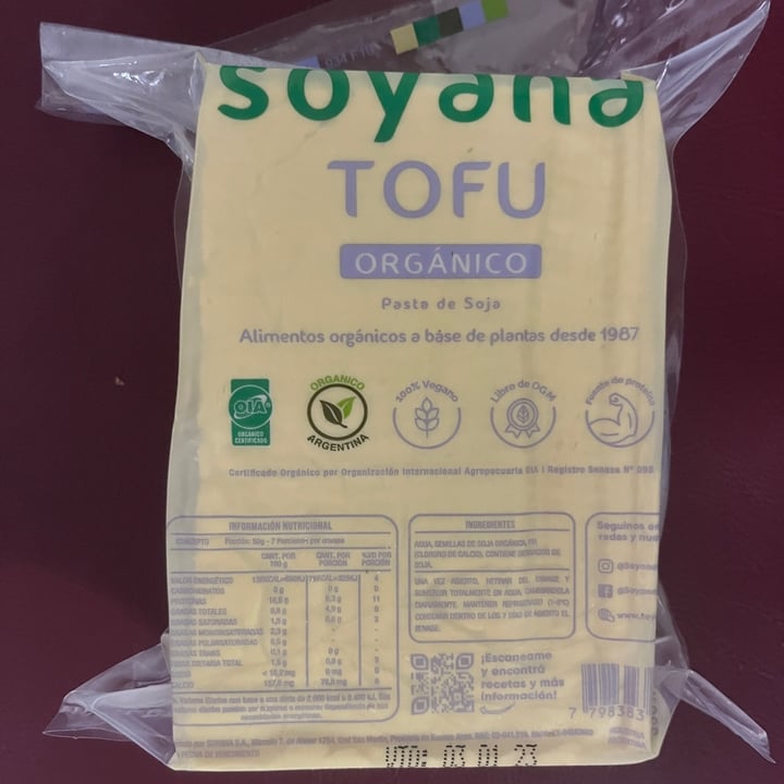 photo of Soyana Tofu Organico shared by @goveggy on  24 Dec 2022 - review