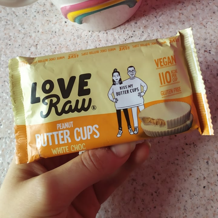 photo of LoveRaw Peanut butter cups white choc shared by @fraveganita on  13 Feb 2023 - review