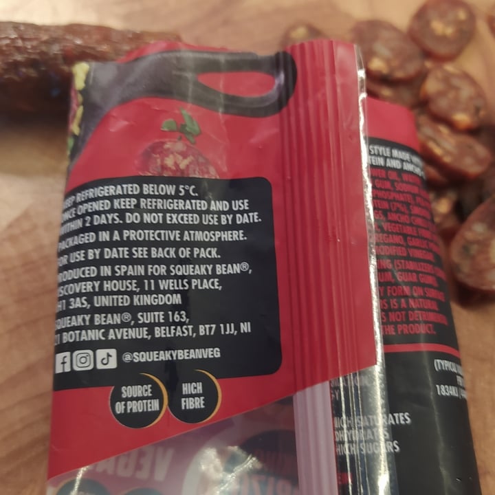 photo of Squeaky Bean Cooking Chorizo style sausage shared by @chiaraveg75 on  14 Aug 2023 - review