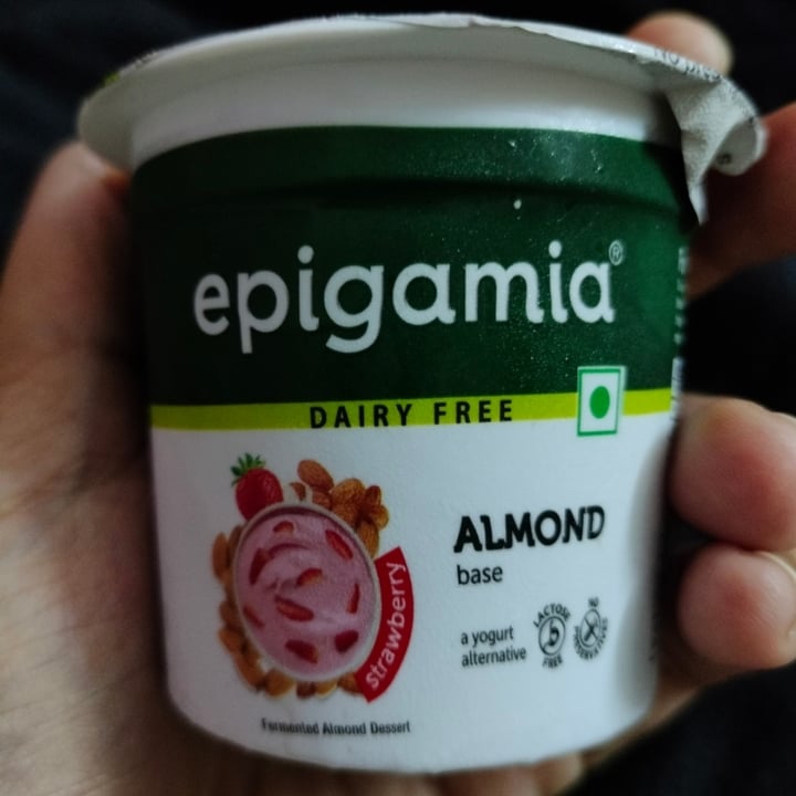 photo of Epigamia Almond Base Strawberry shared by @riyanair on  28 Jul 2023 - review