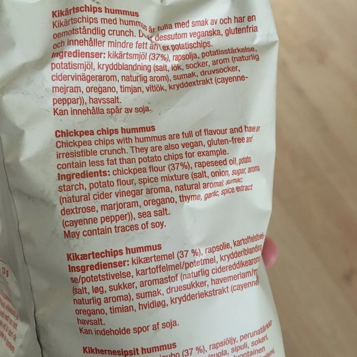 photo of Gårdschips Chickpea Chips Humus shared by @taz on  07 Mar 2023 - review