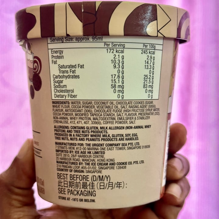 photo of COOL HAUS Cool Haus Mocha Fudge shared by @vegan-ravana on  15 Jun 2023 - review