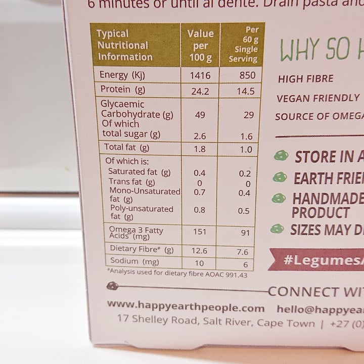 photo of Happy Earth People Chickpea Pasta shared by @anne13 on  16 Jun 2023 - review