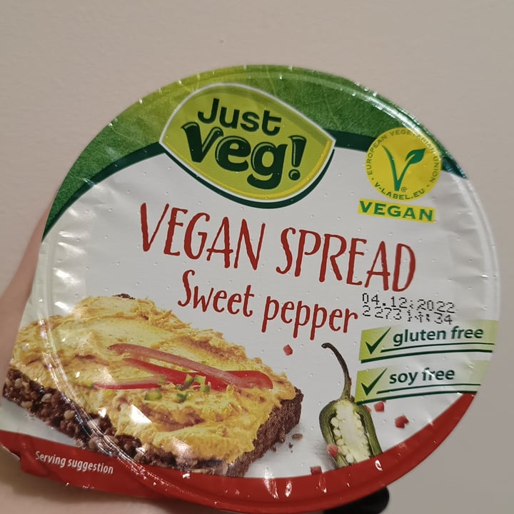 photo of Just Veg (ALDI España) Vegan Spread Sweet Pepper shared by @rainbowgess on  11 Jan 2023 - review