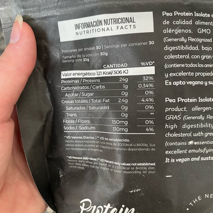 photo of Protein Project Vegan Pea Protein Isolate shared by @martinaitziar on  07 Apr 2023 - review