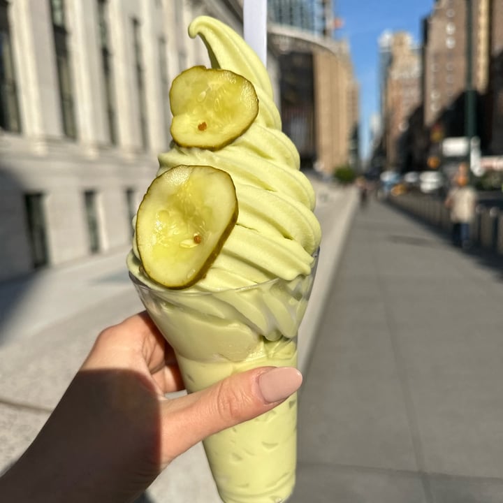 photo of Jacob's Pickles Vegan Pickle Soft Serve shared by @alexesposito on  09 May 2023 - review