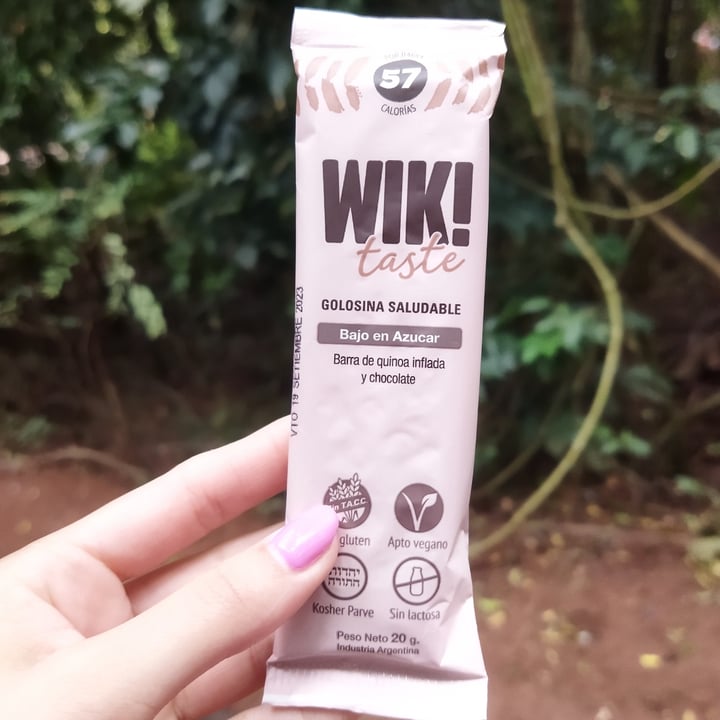 photo of Wik! Barra de quinoa inflada y chocolate shared by @fabuchi on  07 May 2023 - review
