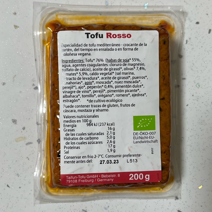 photo of Taifun Tofu Rosso shared by @irenevegan on  01 Feb 2023 - review