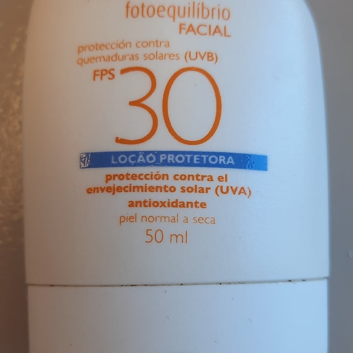 photo of Natura Gel Crema Protector Solar Facial Fotoequilibrio FPS 30 shared by @marinagiselle on  09 Jan 2023 - review