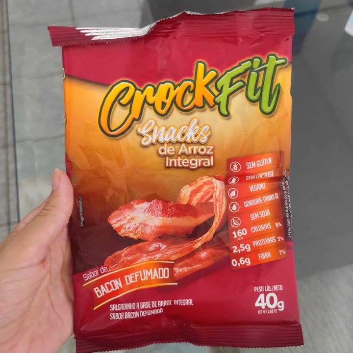 photo of crockfit Snacks De Arroz Integral Sabor Bacon Defumado shared by @sabrinanatalini on  12 Mar 2023 - review