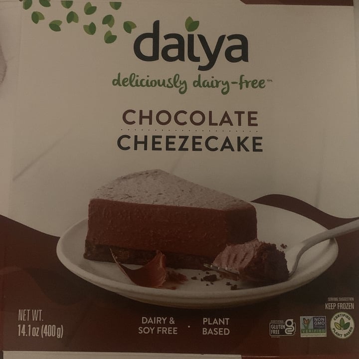 photo of Daiya Chocolate Cheezecake shared by @sustainablesam on  19 Apr 2023 - review