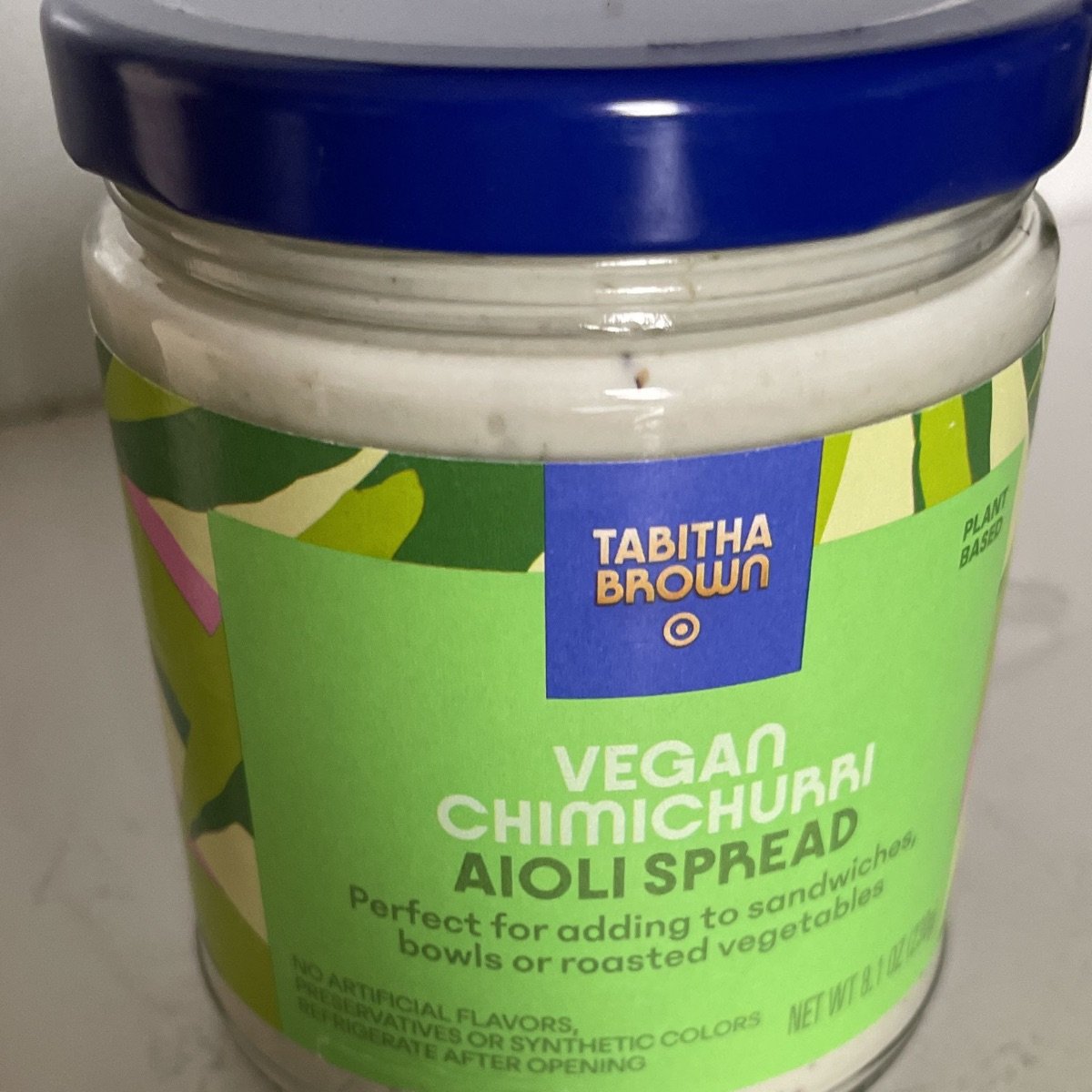 vegan chimichurri aioli spread from Tabitha Brown Vegan Product