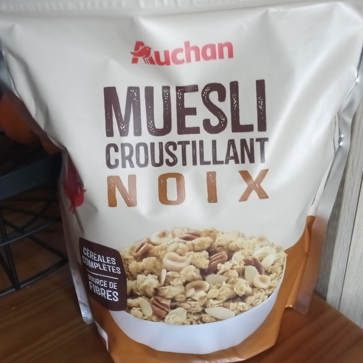 Muesli croustillant fruits secs sans gluten - Auchan - 0.375 kg