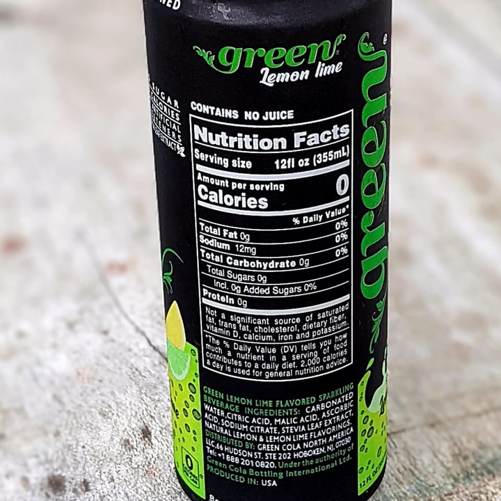 photo of Green Cola Company Lemon Lime shared by @veggieassassin on  12 Jun 2023 - review