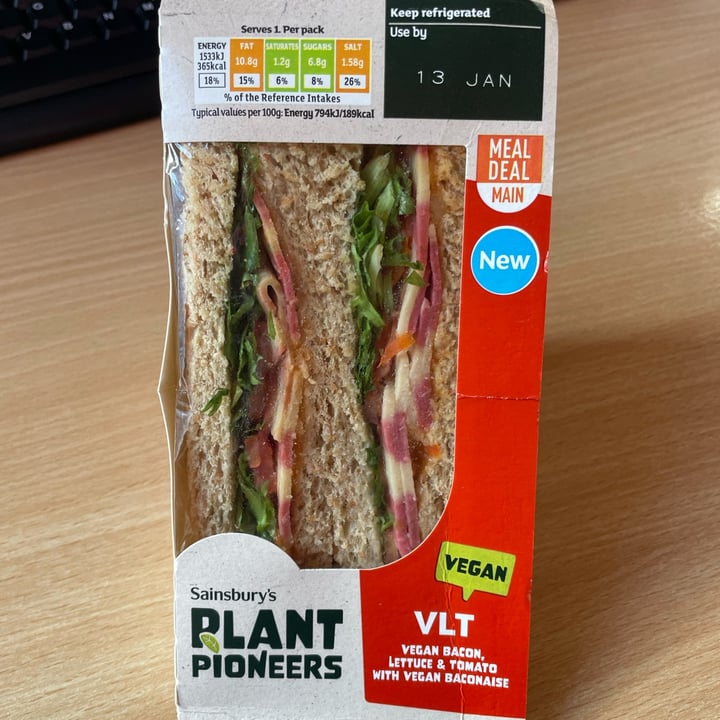 photo of Plant Pioneers Vlt Sandwich shared by @plantbasedprincess18 on  18 Jan 2023 - review
