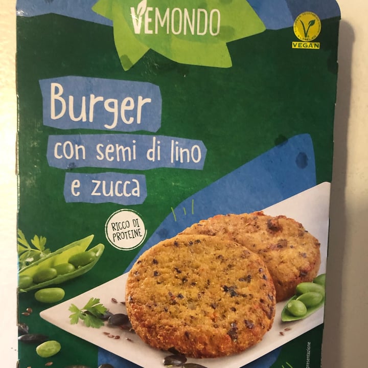photo of Vemondo 2 burger con semi di lino e zucca shared by @stellaboscariol on  26 Jun 2023 - review