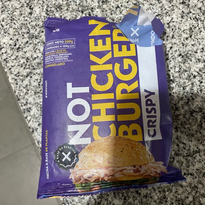 photo of NotCo Not Chicken Burger shared by @delfinamac on  28 Dec 2022 - review
