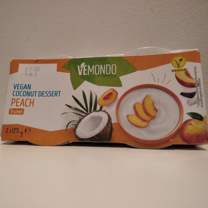 photo of Vemondo dessert coconut peach shared by @irantzu on  10 Jun 2023 - review