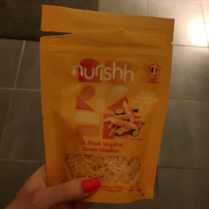 photo of Nurishh Cheddar Style Shreds shared by @vegfitmum on  19 Feb 2023 - review