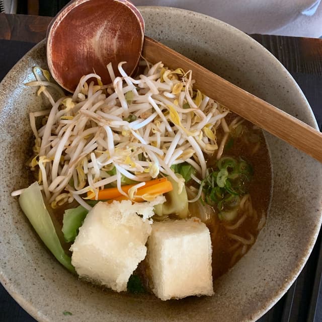 Photo of the dish “Vegan ramen con brodo di miso”