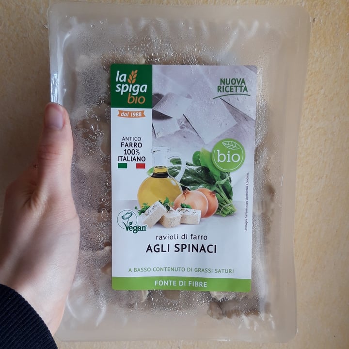 photo of La Spiga Bio Ravioli di farro con tofu e spinaci shared by @ggiorgia on  24 Apr 2023 - review