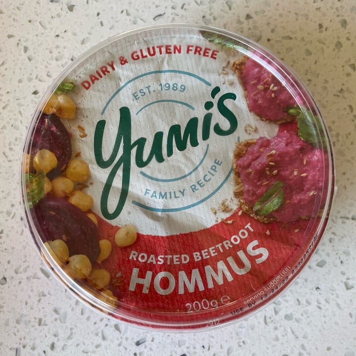 photo of Yumi's Roasted Beetroot Hommus shared by @izzyrosemary on  11 Mar 2023 - review