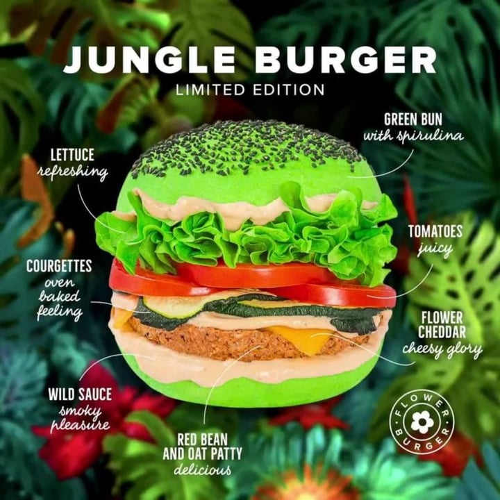 photo of Flower Burger Jungle burger shared by @invariance on  31 Jan 2023 - review