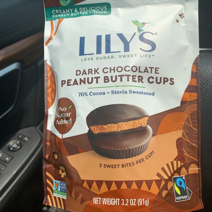 photo of Lily's Dark Chocolate Peanut Butter Cups shared by @allhess on  16 Jun 2023 - review