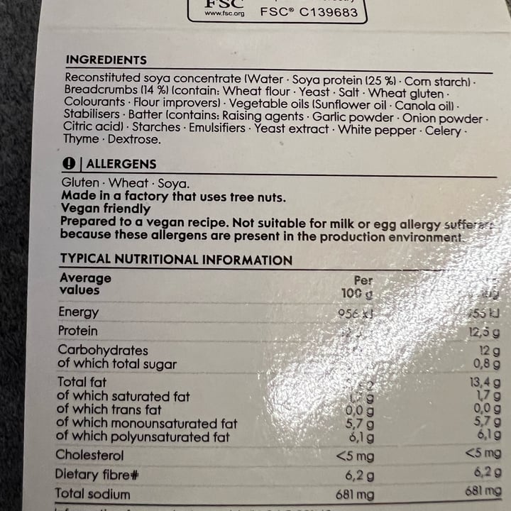 photo of Woolworths Food crumbed savoury soya Portions shared by @ftc on  01 May 2023 - review