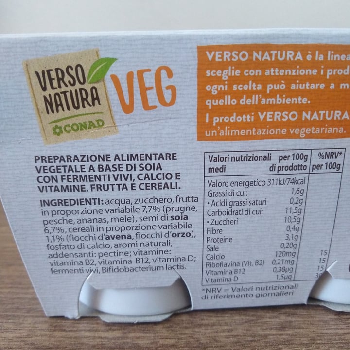 photo of Verso Natura Conad Veg Yogurt Soia Frutta e Cereali shared by @francescovegan on  07 Apr 2023 - review
