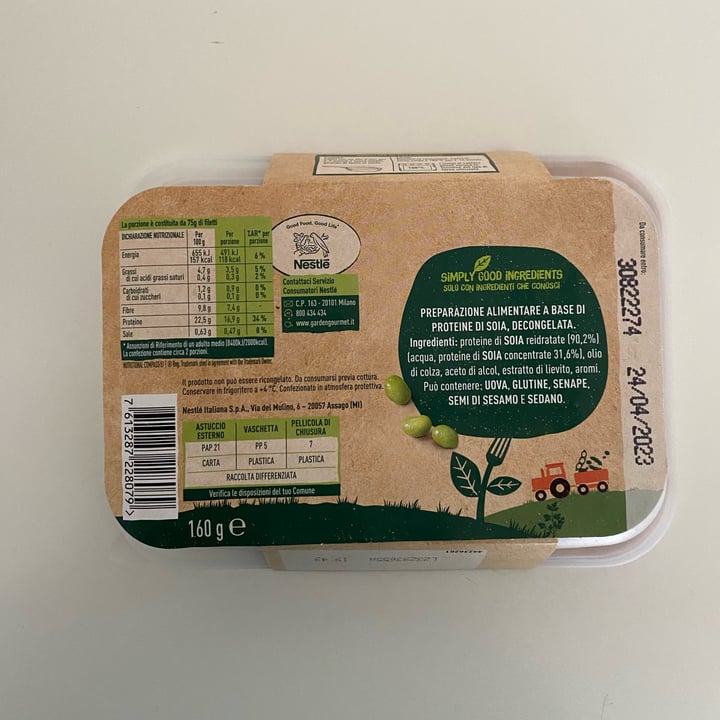 photo of Garden Gourmet Filetti vegetali shared by @angievegetableslover on  22 Apr 2023 - review