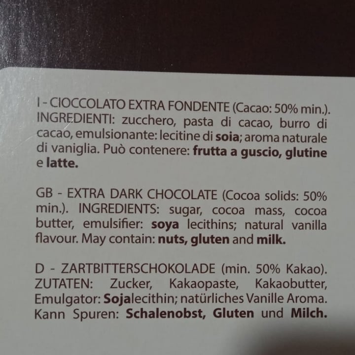 photo of Le bon Cioccolato Extra Fondente shared by @elaisa-veg on  22 May 2023 - review