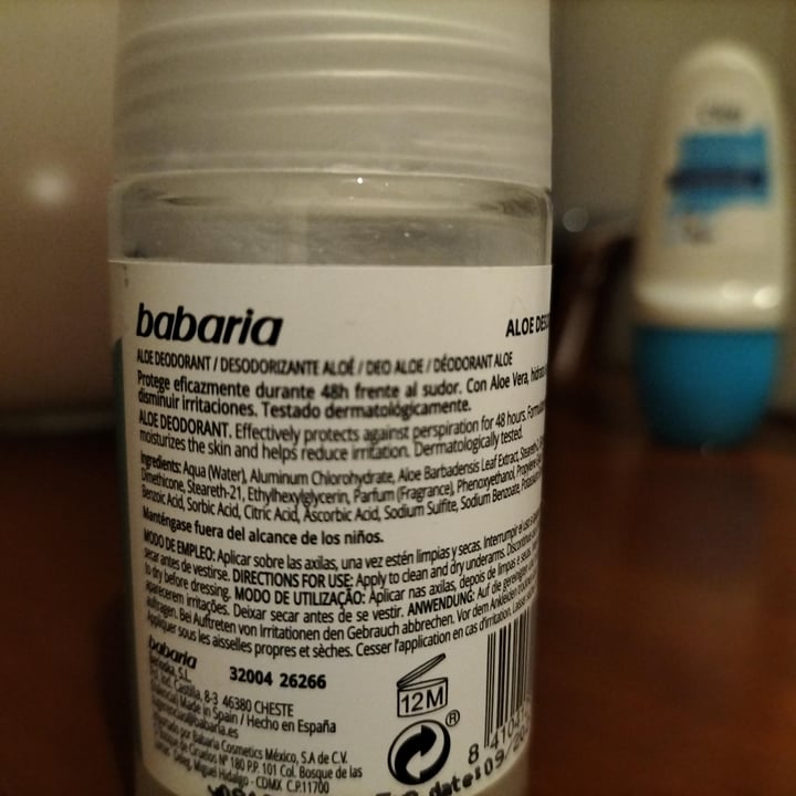 photo of Babaria Aloe desodorante shared by @javisanx on  05 Jul 2023 - review