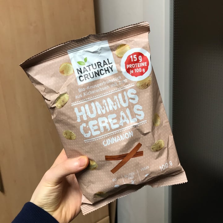 photo of natural crunchy hummus cereal cinnamon shared by @addictedtopeas on  18 Apr 2023 - review