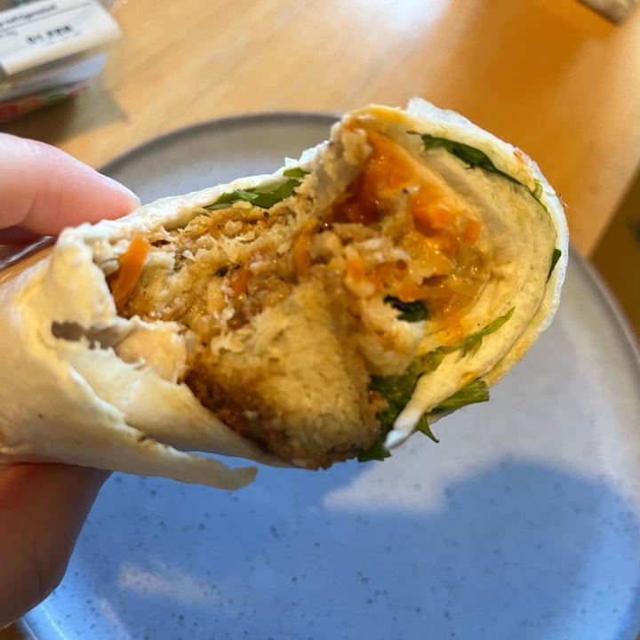 photo of Plant Pioneers Southern Fried No Chicken Goujon Wrap shared by @ameriamber on  09 Jan 2023 - review