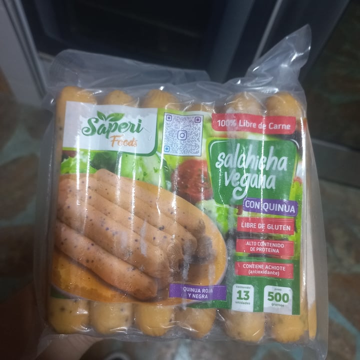 photo of Saperi foods Salchicha vegana con quinua shared by @alessa182 on  27 Jan 2023 - review