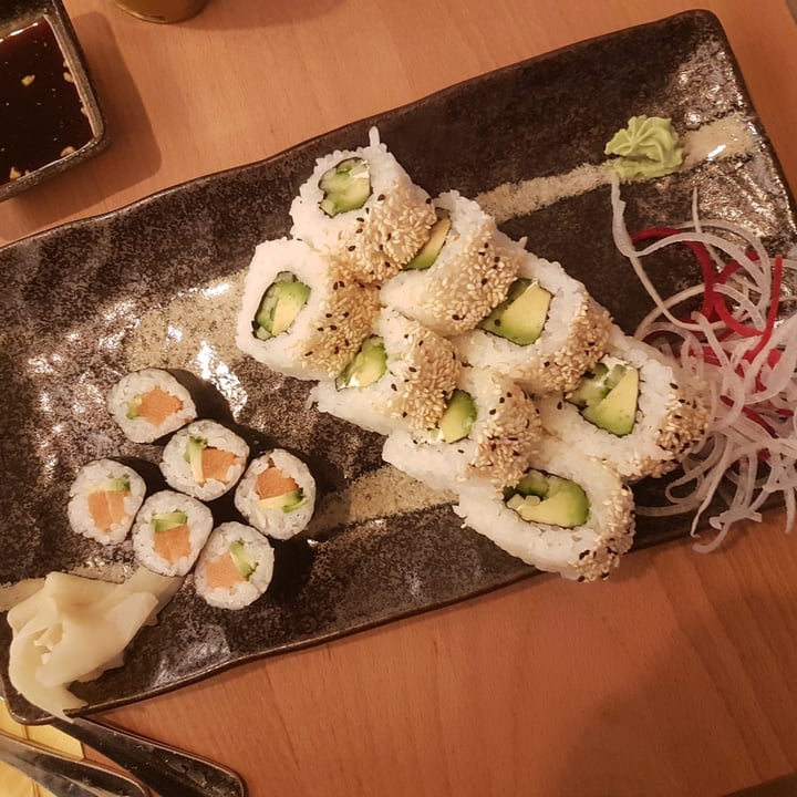 photo of Miss Vegan Restaurant Maki "Salmon", Avocado & Inside Out Roll "Salmon", Avocado, Sesam shared by @linala on  26 Feb 2023 - review