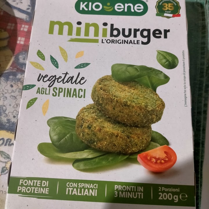photo of Kioene Mini Burger Vegetale Agli Spinaci shared by @sissi5 on  31 May 2023 - review