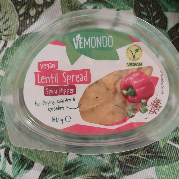 photo of Vemondo Vegan Lentil Spread - Spyce Pepper shared by @chiarin94 on  10 Aug 2023 - review