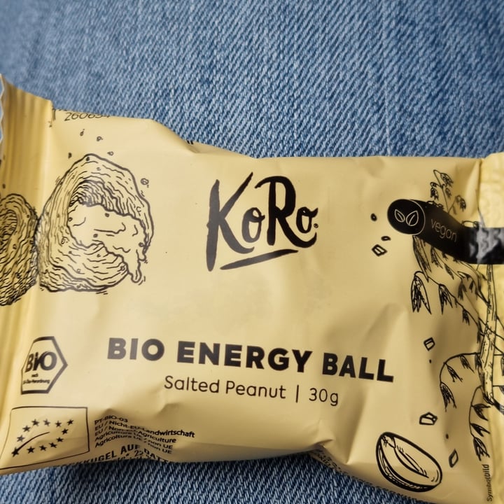 photo of Koro Bio energy ball Salted Peanut shared by @francy82 on  14 May 2023 - review