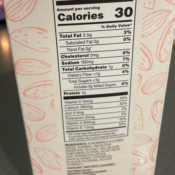 photo of Sprouts Farmers Market Almond milk unsweetened original shared by @sedahere on  08 Feb 2023 - review