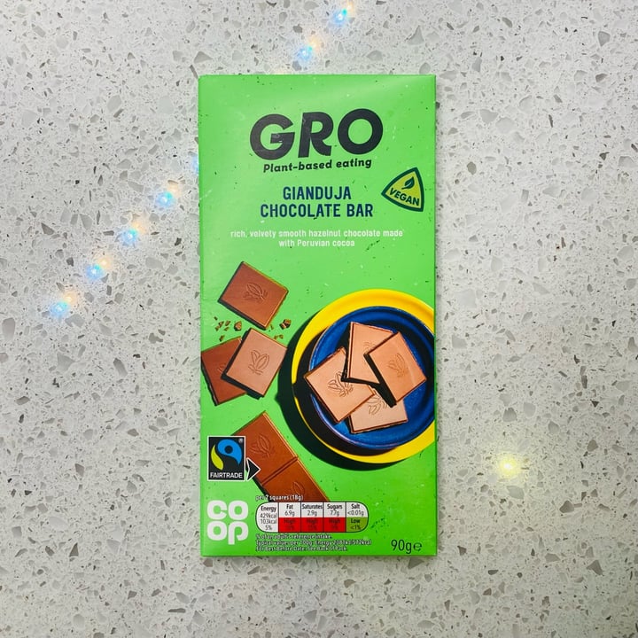 photo of GRO Gianduja Chocolate Bar shared by @leevardy on  11 Jan 2023 - review
