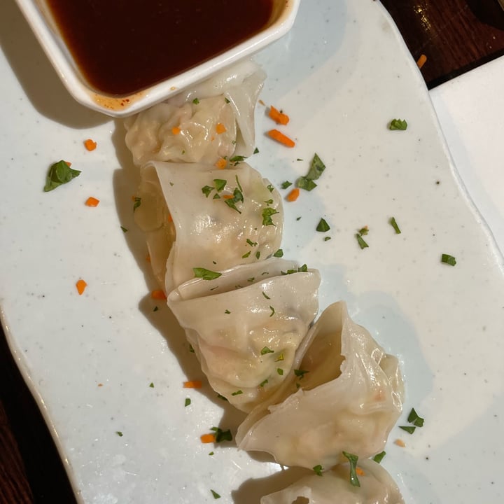 photo of Franchia Vegan Cafe Baby Dumplings with spicy sauce shared by @plantnats on  28 Apr 2023 - review