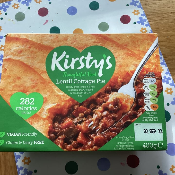 photo of Kirsty’s Lentil cottage pie with sweet potato mash shared by @hoiks on  09 Aug 2023 - review
