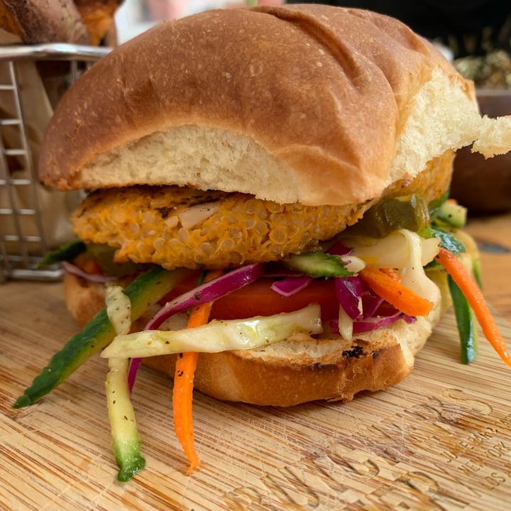 photo of The Butcher's Daughter Crab Cake Sandwich shared by @erikah on  02 Jul 2023 - review