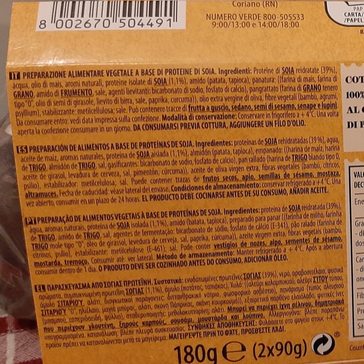 photo of Unconventional Cotolette Vegetali 0% Pollo 100% Gusto shared by @simona71marti on  03 Mar 2023 - review