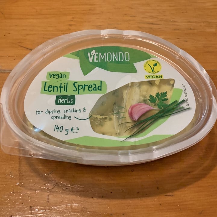 photo of Vemondo Lentil Spread Herbs shared by @frammasmanza on  09 Aug 2023 - review