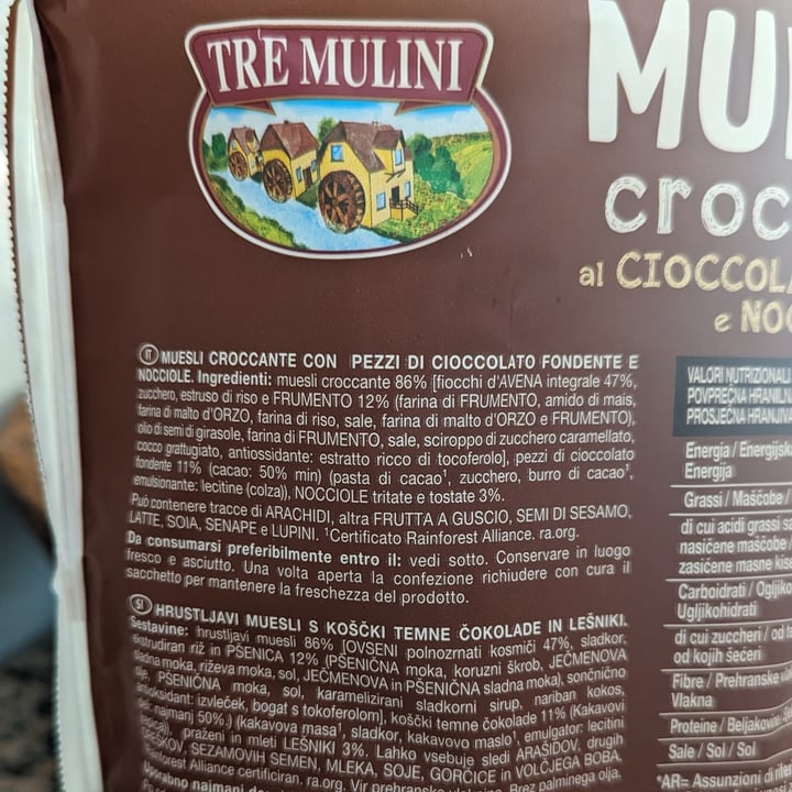 photo of Tre Mulini Muesli croccante al cioccolato fondente shared by @serenasofia on  13 Aug 2023 - review