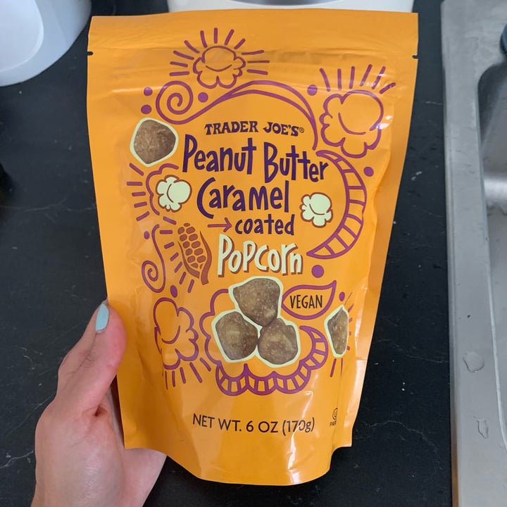 photo of Trader Joe's Peanut Butter Caramel Coated Popcorn shared by @erikah on  15 Aug 2023 - review